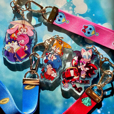 sonic heroes lanyard