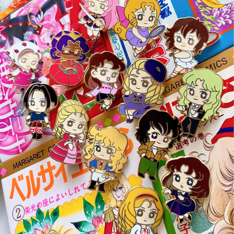 retro shoujo pins