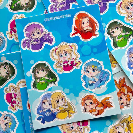 mermaid melody stickers