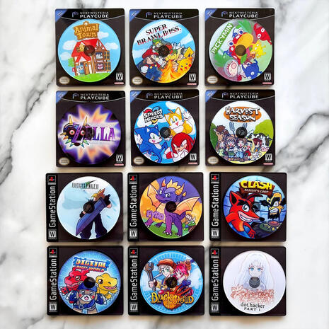 spinning retro magnet